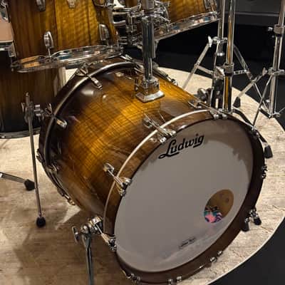 6pc Ludwig Legacy Exotic Maple - Black Limba image 6