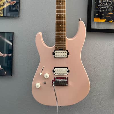Charvel Pro-Mod DK24 HH 2PT CM Left-Handed 2019 - Present - Satin Shell Pink image 2