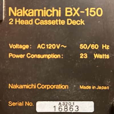 Nakamichi BX-150 Two-head Cassette Deck image 12