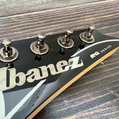2011 Ibanez RG350EXZ Wizard III Neck Sharktooth Inlays Black imagen 3