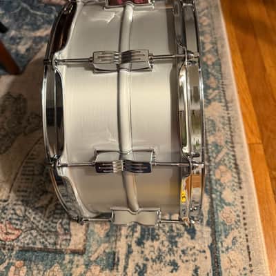 Ludwig LA654BM Acrolite 6.5x14" 10-Lug Aluminum Snare Drum with P86C Strainer 2023 - Present - Brushed Aluminum image 4