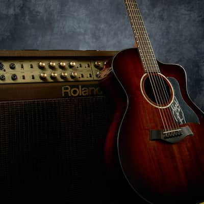 Roland AC-100 Acoustic Chorus 2-Channel 100-Watt 1x12" / 2x5" Acoustic Guitar Combo 1995 - 2004 - Brown image 1