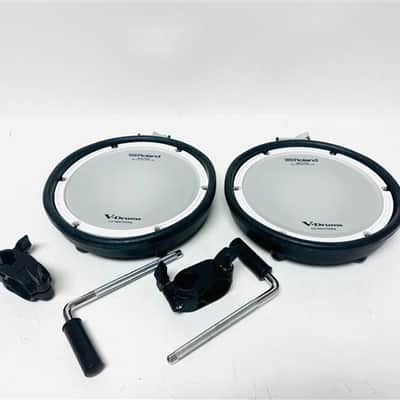 Pair of Roland PDX-8 Mesh Pads with Mount Clamp and Cable PDX8 image 1