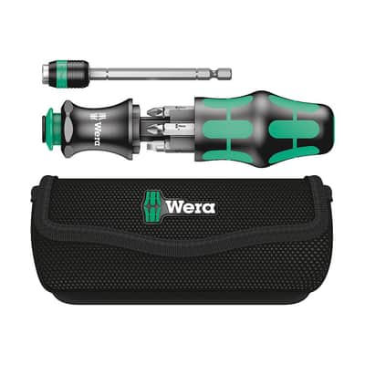 Wera Kraftform Kompakt 20 Screwdriver 6 Bit Phillips, Pozidriv and Slotted Set image 2