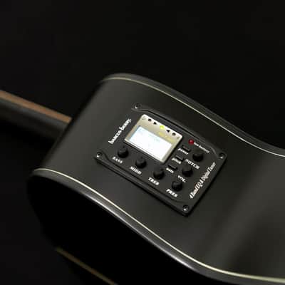 Washburn DFEFE Deep Forest Folk Shape Ebony Top Wood Mahogany Neck 6-String Acoustic-Electric Guitar image 5