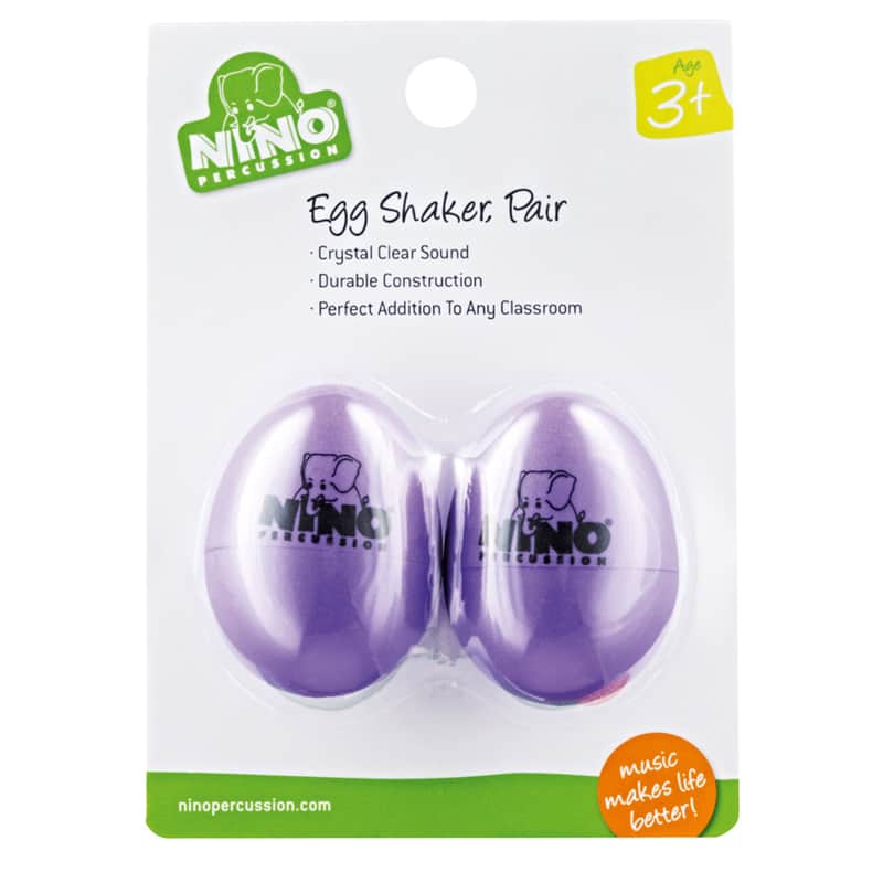 Meinl Egg Shaker Set NINO540AU-2, Aubergine, 2 pcs - Shaker image 1