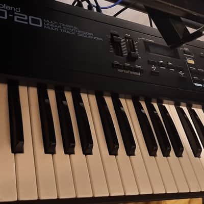 Roland D-20 61-Key Multi-Timbral Linear Synthesizer / Multitrack Sequencer 1988 - 1992 - Black image 1