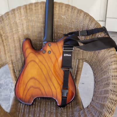 Ed Roman Headless Telecaster 1991 Transparent auburn image 2
