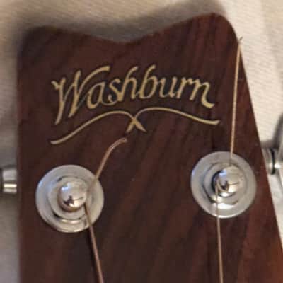 Vintage Washburn Woodstock EA40 electro acoustic 1979, tobacco sunburst, hard case image 7