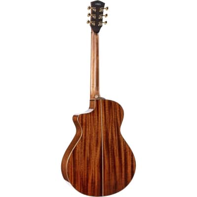 Cort MODERNBLACK Modern Concert Body Venetian Cutaway Solid European Sitka Spruce Top Walnut Reinforced Mahogany Neck 6-String Acoustic-Electric Guitar w/Hard Case image 3