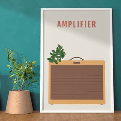 Fender Amplifier Print - Guitar Amp Poster, A3 Size image 4