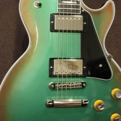 Gibson Les Paul Custom 5 of 5 2021 Vintage Holiday Green / Red Metal Flake image 15
