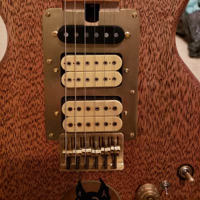 SD Curlee Jerry Garcia Wolf Influenced Tribute Guitar 1980's Natural image 4