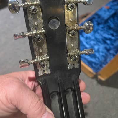 Rickenbacker Model B panda 1940-1950s - Black and White image 8