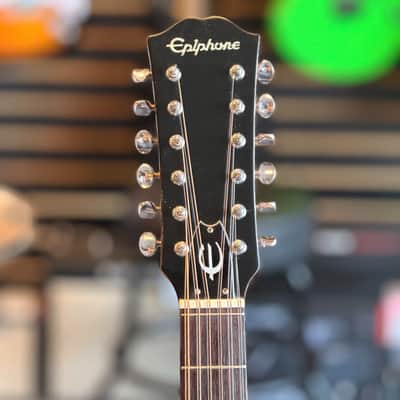 Epiphone FT-160 Texan 12-String Acoustic Guitar, Made in Japan, 2-Color Sunburst image 3