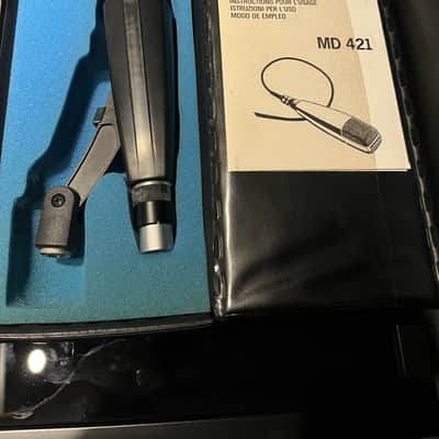 Sennheiser MD 421-U Cardioid Dynamic Microphone 1960s - 1990s - Black image 4
