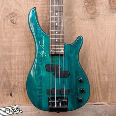 Jay Turser P/J Passive Electric Bass Aqua Used image 1