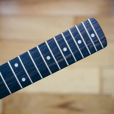 Stratocaster Neck – Roasted Maple & Rosewood | Unfinished | 21 Frets | Bone Nut image 11