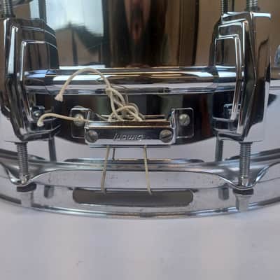 Ludwig Supraphonic 5x14"Snare Drum Blue/Olive#1899959 10Lug Chicago Vintage 1979 image 9