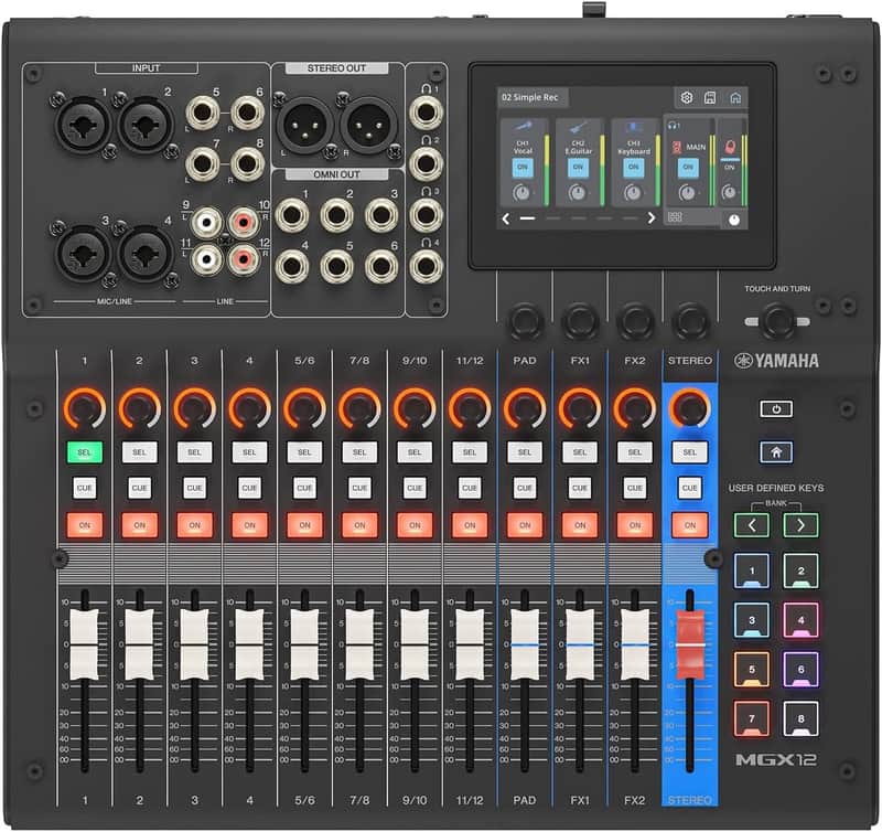 Yamaha Yamaha MGX12 18-Channel Digital Mixer - Black