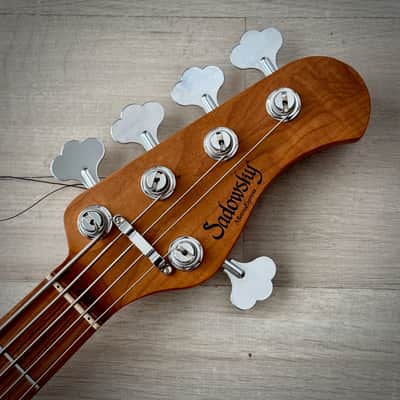 Sadowsky MetroExpress 21-Fret Hybrid P/J Bass, Morado Fingerboard, 5-String - Solid Ocean Blue Metallic High Polish (SMX21HP5 J2R OKU FR) image 4
