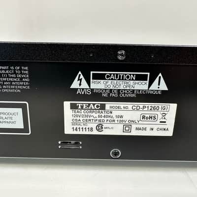 TEAC CD-P1260 Single Disc CD Player Component MP3 Support image 6