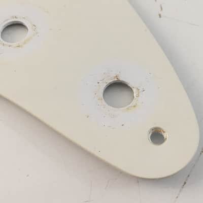 1990s Vintage 1-ply 50s Fender USA Guitar Natural Relic American Strat Pickguard Off White image 9