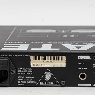 Behringer Multigate XR1400 Quad Noise Gate Expander 4-Channel Rack Unit image 5