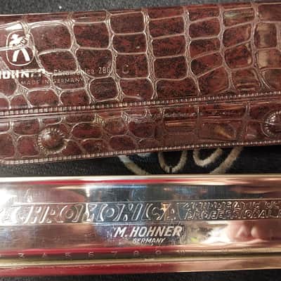 VINTAGE Hohner 280/64-C Chromonica 64 - Key of C - Silver image 2