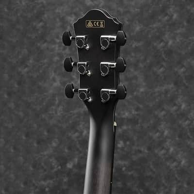 Ibanez AEWC400 Acoustic-Electric Guitar (Transparent Black Sunburst) image 5