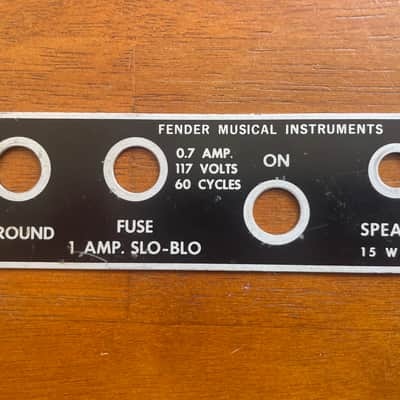 Fender Princeton Backplate Non Reverb image 2