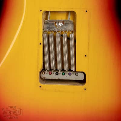 1967 Fender Stratocaster Left-Handed Sunburst with tag image 24