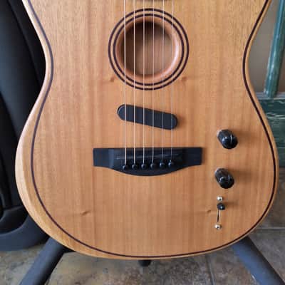 Fender American Acoustasonic Tele Telecaster All Mahogany w/ Deluxe Gig Bag image 7