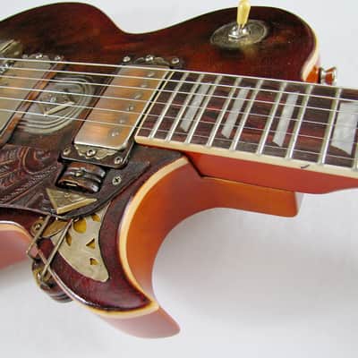 Tony Cochran Guitars Custom #50 "Lidia" 2015 - Aged Leather & Chrome image 7