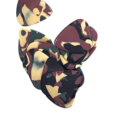 Squier Modders 15-Pack 0.94mm Thick Pick Hard for Sweep Metal - Camo image 1