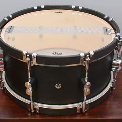 PDP Concept Maple Classic 6.5" x 14" Wood Hoop Snare Drum - Ebony Stain image 5