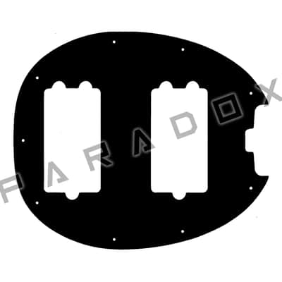 Custom Pickguard For 2020 - 2025 Made in Indonesia Sterling StingRay Ray4HH - Black/White/Black/White/Black .110"