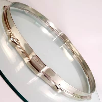 Leedy 15"Stick-Chopper Nickel-Brass NOB Broadway Snare Drum Resonant Rim/Hoop20s image 1