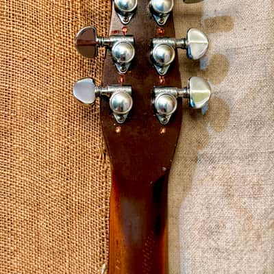 ~1959 Silvertone-Danelectro U-1 Model 1300 Brown Faux Wood Grain image 12