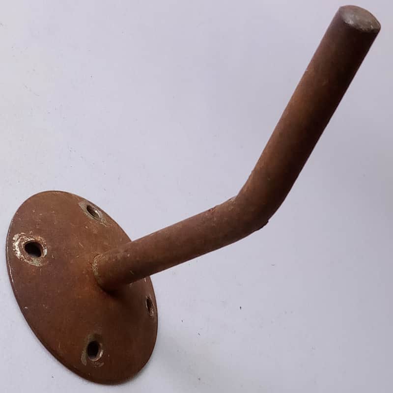 Leedy/Gretsch 1 1/8" x 1 1/8" 4-Hole Tom Drum Mount L-Arm Bracket Nickel Vintage image 1