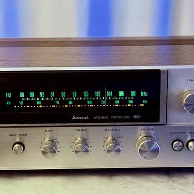 πΆβ¨ Sansui 661 Vintage Stereo Receiver w/ Original Wood Case β Serviced, LED, Cleaned & Tested image 4