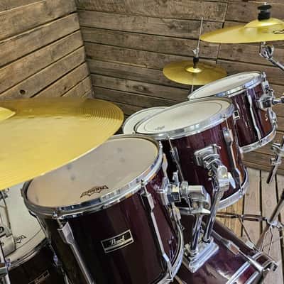 Drum Kit Pearl Export Vintage, Dark Red USED! RKEXP150526 image 4