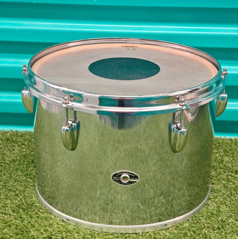 ⚡Vintage Slingerland 13"X9" Concert Tom Drum Chrome Over Wood ReRings⚡ image 1