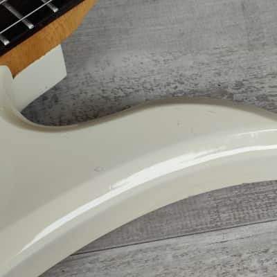 1985 BC Rich Japan NJ Series Mockingbird Bass w/Varitone (Aged White) image 6