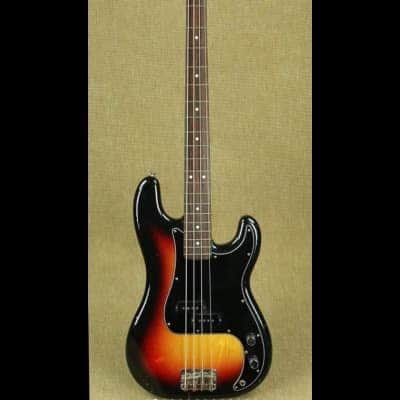 1983 Squier Precision Bass MIJ with DiMarzio Relentless Middle Pickups Sunburst image 1