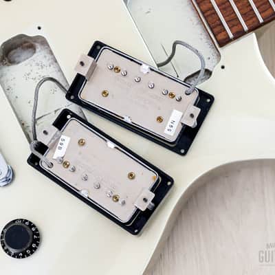 2001 Hamer USA Artist Semi-Hollow Guitar Silver Sparkle w/ Seymour Duncan '59 SH-1, Case image 17