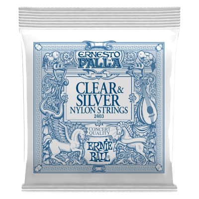 Ernie Ball Ernesto Palla Nylon Classical Guitar Strings, Clear & Silver - 2403 image 2
