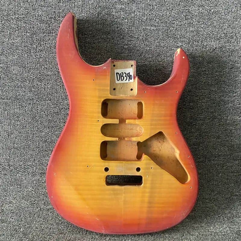 HSH Double Cutaway Cherry Burst Guitar Body image 1