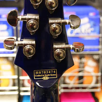 Schecter Diamond Series C-1 Exotic Star in blue (Made in Korea) S/H image 14
