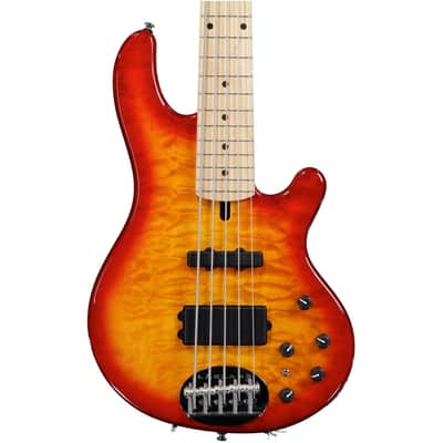 Lakland Skyline 44-02 Deluxe - Cherry Sunburst with Maple Fingerboard image 5